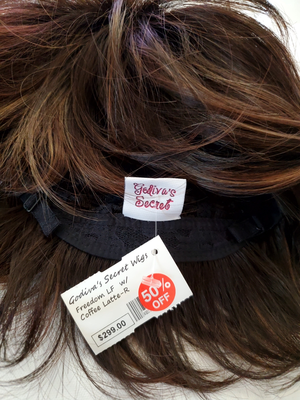 Godiva's Secret Freedom Lace Front Hand Tied NEW Wig in Coffee Latte-R Orig 299. - Picture 2 of 11